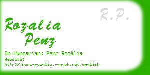 rozalia penz business card